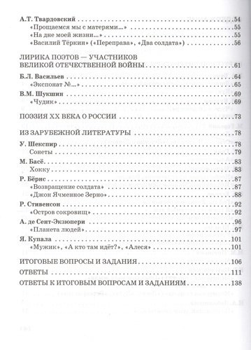 Текущий и итоговый контроль по курсу Литература 7 кл. Ч.2 (мИннШк) Соловьева
