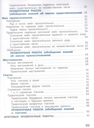 Русский язык. Проверочные работы. 4 класс