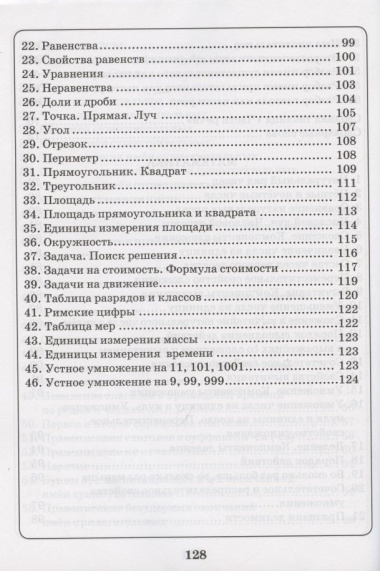 Русский язык. Математика. 1-4 класс. Схемы,таблицы,определения