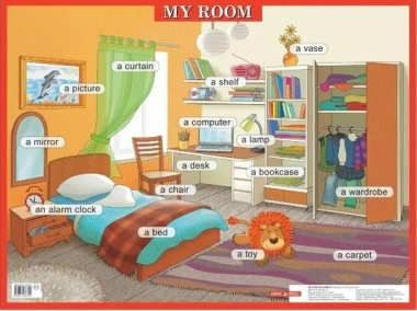 My room / Моя комната. Наглядное пособие на английском языке для начальной школы