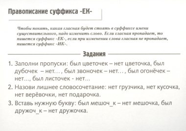 Правила русского языка в картинках. 2-3 классы (24 карточки)