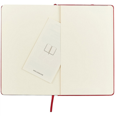 Книга для записей Moleskin Classic Large, твёрдая обложка, красная, 120 листов, А5