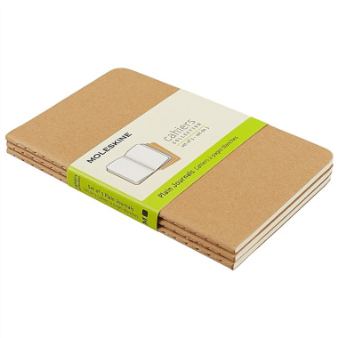 Набор книг для записей Moleskin Cahier Journal Pocket, 3 штуки, мягкая обложка, 32 листа, А6