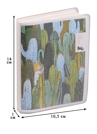 Записная книжка А6 68л лин. "The cactus"