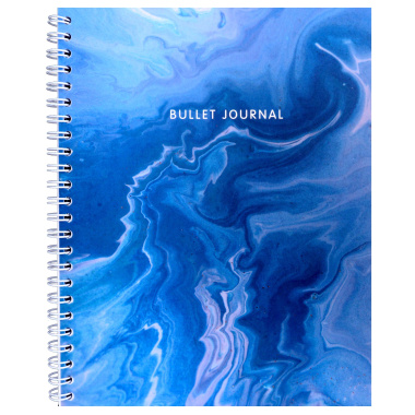 Книга для записей А5 144л тчк. "Bullet Journal (мрамор)"