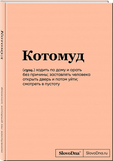 Книга для записей А5 64л "SlovoDna. Котомуд" с контентом