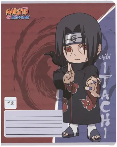 Тетрадь в линейку Naruto, 12 листов, в ассортименте