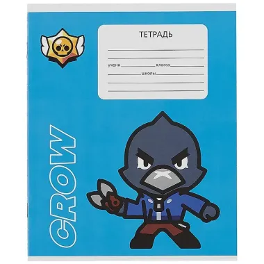 Тетрадь в линейку Premiere Publishing, Brawl Stars, 12 листов, в ассортименте