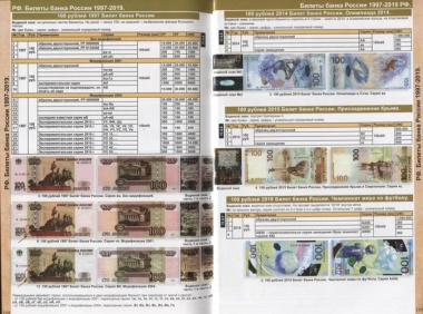 Каталог банкнот России 1769-2019. Разновидность, стоимость, водяные знаки