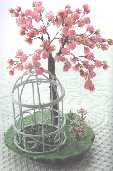 Цветы и деревья из бисера. Плетение для начинающих